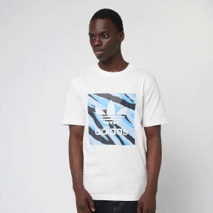 adidas Originals Camo Cube Tee mężczyźni T-Shirty i Polo biały rozmiar Odzież