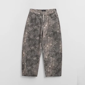 Camo spodnie typu barrel fit House czarny
