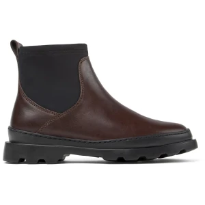 CAMPER Brutus - Botki dla Kobiety - Brązowy,Czarny, rozmiar 35, Skóra licowa/Tkanina