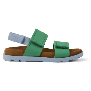 CAMPER Brutus Sandal - Sandały dla Dla dziewczynek - Zielony, Niebieski, Skóra licowa