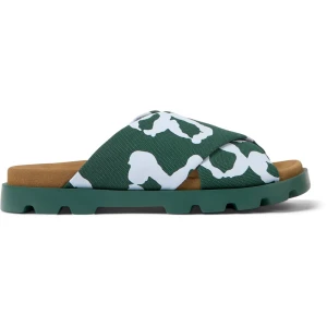 CAMPER Brutus Sandal - Sandały dla Mężczyźni - Zielony, Niebieski, Tkanina