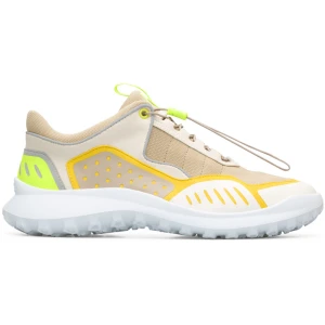 CAMPER CRCLR - Trampki dla Mężczyźni - Beżowy,Żółty,Szary, rozmiar 39, Tkanina/Skóra licowa