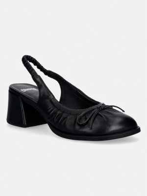 Camper czółenka z odkrytą piętą skórzane Kora