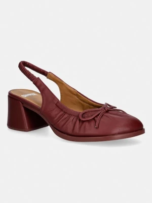 Camper czółenka z odkrytą piętą skórzane Kora