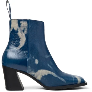 CAMPER Karole - Botki dla Kobiety - Niebieski,Beżowy, rozmiar 35, Skóra licowa