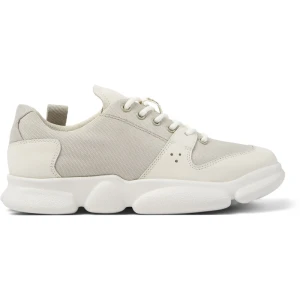 CAMPER Karst - Trampki dla Kobiety - Szary,Biały, rozmiar 36, Tkanina/Skóra licowa