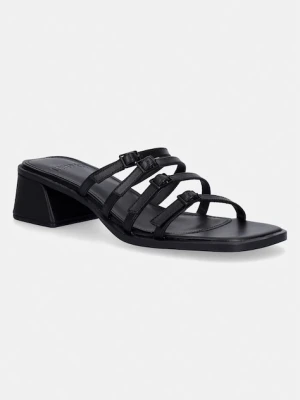 Camper klapki damskie skórzane Kora Sandal czarny