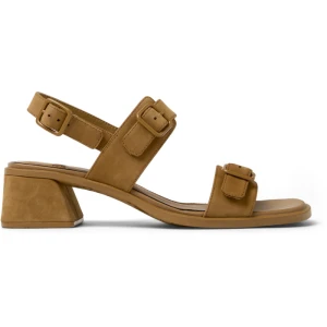 CAMPER Kora Sandal - Eleganckie buty dla Kobiety - Brązowy, rozmiar 35, Zamsz