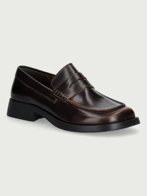 Camper loafersy damskie skórzane Donna brązowy