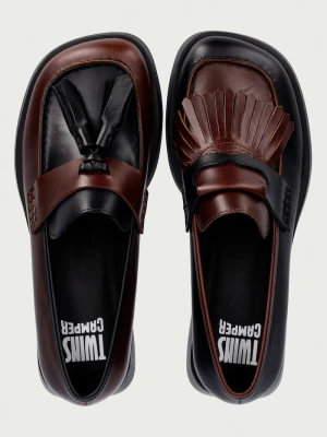 Camper loafersy damskie skórzane TWS brązowy