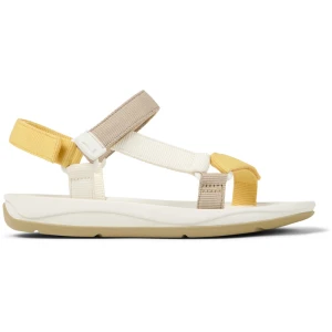 CAMPER Match - Sandały dla Kobiety - Żółty,Biały,Beżowy, rozmiar 36, Tkanina
