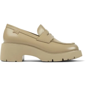 CAMPER Milah - Eleganckie buty dla Kobiety - Beżowy, Skóra licowa
