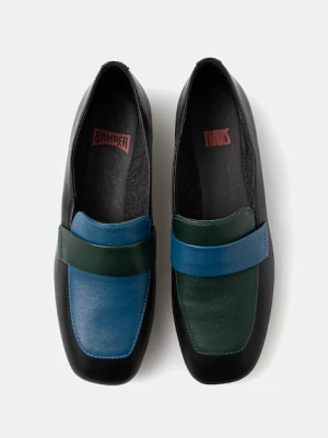 Camper mokasyny skórzane TWS damskie kolor czarny na płaskim obcasie K200991-009