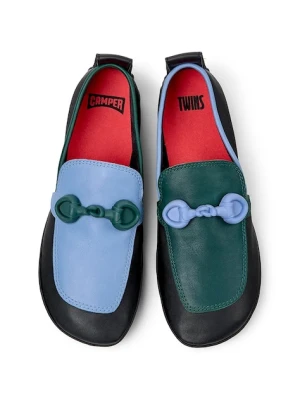 Camper mokasyny skórzane TWS damskie kolor czarny na płaskim obcasie K201833-001