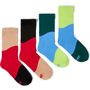 CAMPER Odd Socks Pack - Unisex Skarpetki - Czarny,Beżowy,Czerwony, rozmiar L, Tkanina