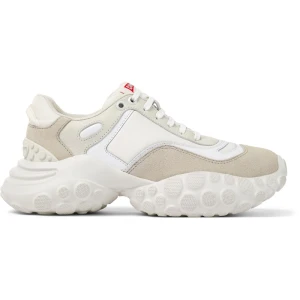 CAMPER Pelotas Mars - Trampki dla Kobiety - Biały,Szary, rozmiar 36, Tkanina/Skóra licowa