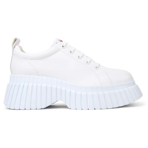 CAMPER Pix BCN - Na płaskim obcasie dla Kobiety - Biały, rozmiar 36, Skóra licowa