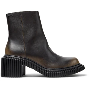CAMPER Pix London - Eleganckie buty dla Kobiety - Czarny,Brązowy, rozmiar 35, Skóra licowa