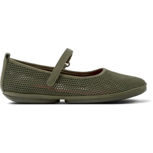 CAMPER Right - Baleriny dla Kobiety - Zielony, rozmiar 35, Tkanina/Skóra licowa