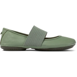 CAMPER Right - Baleriny dla Kobiety - Zielony, Skóra licowa