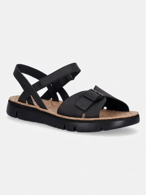 Camper sandały damskie skórzane Oruga Sandal czarny