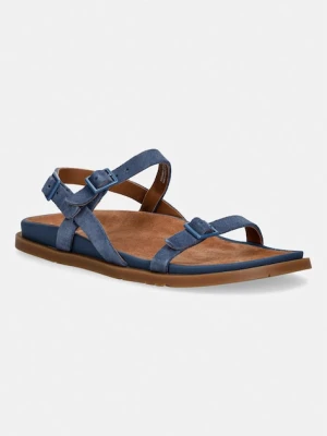 Camper sandały damskie zamszowe Lluc Sandal granatowy