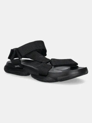 Camper sandały Karst Sandal damskie kolor czarny na małym obcasie K201794-001