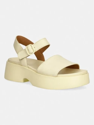 Camper sandały na platformie damskie skórzane Tasha