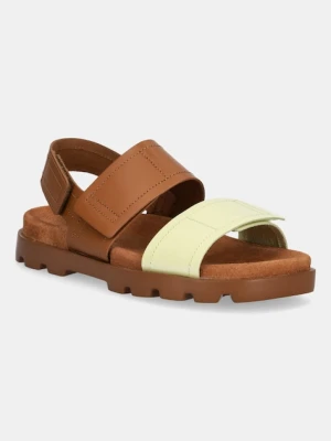 Camper sandały skórzane Brutus Sandal damskie kolor brązowy K201323-017