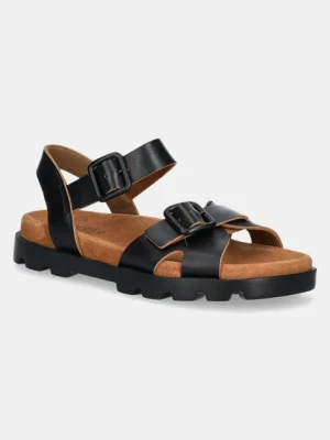 Camper sandały skórzane Brutus Sandal damskie kolor czarny K201768-001
