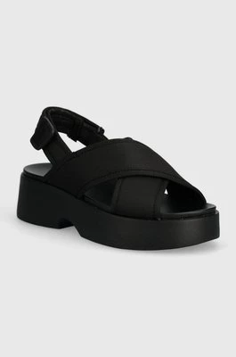 Camper sandały Tasha damskie kolor czarny na platformie K201610.001