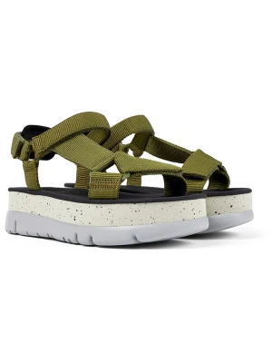 Camper Sandały w kolorze khaki na koturnie rozmiar: 41