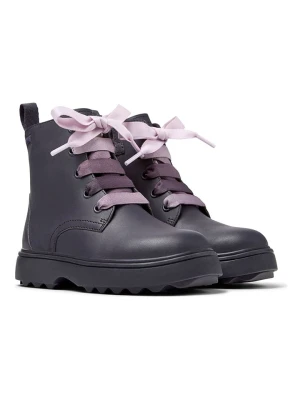 Camper Skórzane botki w kolorze fioletowym rozmiar: 27