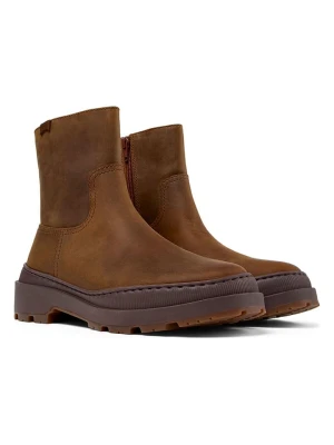 Camper Skórzane botki w kolorze jasnobrązowym rozmiar: 41