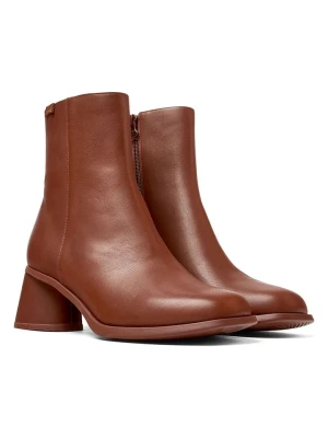 Camper Skórzane botki w kolorze jasnobrązowym rozmiar: 41