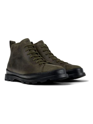 Camper Skórzane botki w kolorze khaki rozmiar: 46