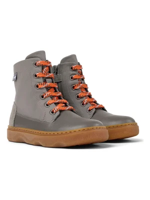 Camper Skórzane botki w kolorze szarym rozmiar: 28