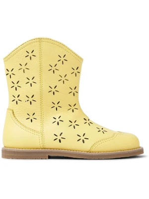 Camper Skórzane botki w kolorze żółtym rozmiar: 29