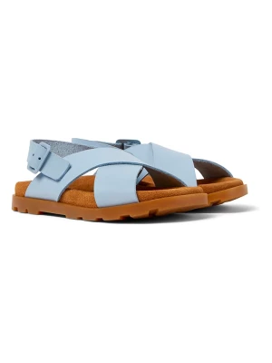Camper Skórzane sandały w kolorze błękitnym rozmiar: 29
