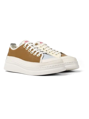 Camper Skórzane sneakersy w kolorze jasnobrązowo-beżowo-błękitnym rozmiar: 36