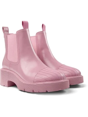 Camper Skórzane sztyblety w kolorze jasnoróżowym rozmiar: 37