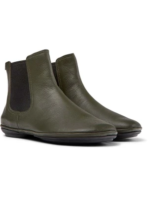 Camper Skórzane sztyblety w kolorze khaki rozmiar: 36