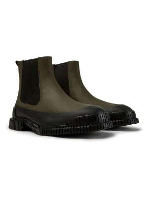 Camper Skórzane sztyblety w kolorze oliwkowo-czarnym rozmiar: 40