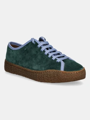 Camper sneakersy zamszowe Peu Terreno damskie kolor zielony K201824-002