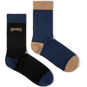 CAMPER Socks - Unisex Skarpetki - Czarny,Beżowy,Niebieski, rozmiar L, Tkanina