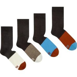 CAMPER Socks - Unisex Skarpetki - Kasztanowy, Beżowy, Niebieski, Tkanina