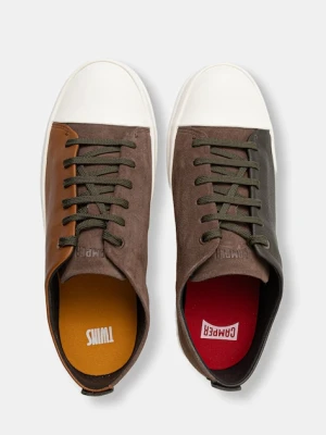 Camper tenisówki skórzane TWS męskie kolor brązowy K100550-028