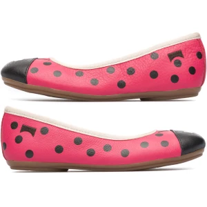 CAMPER Twins - Baleriny dla  - Czerwony,Czarny, rozmiar 25, Skóra licowa