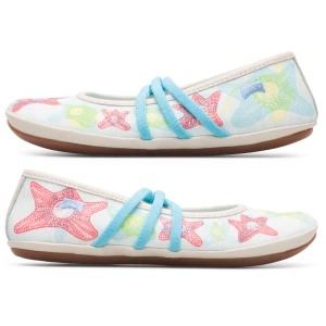 CAMPER Twins - Baleriny dla Dla dziewczynek - Beżowy,Niebieski,Czerwony, rozmiar 25, Tkanina/Skóra licowa