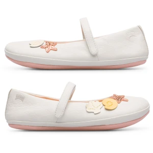 CAMPER Twins - Baleriny dla Dla dziewczynek - Biały, rozmiar 25, Skóra licowa